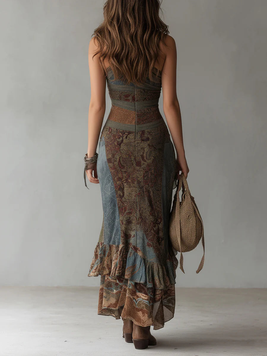 Vestido Maxi Asimétrico Monospalla para Mujer