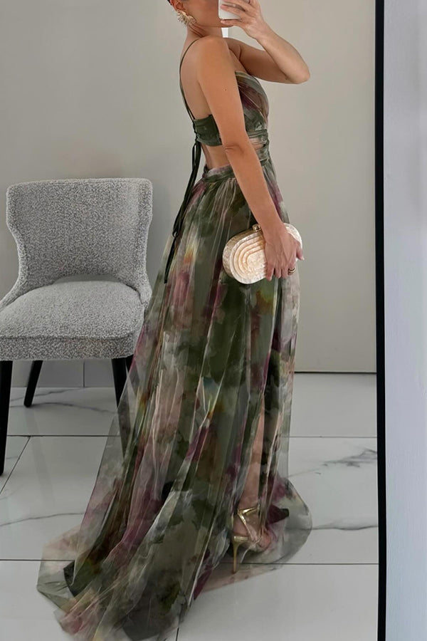Vestido Largo Estampado para Mujer