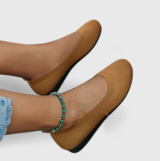 Zapatos Planos con Punta Redonda y Diseño Slip-On para Mujer | Ideal para el Día a Día