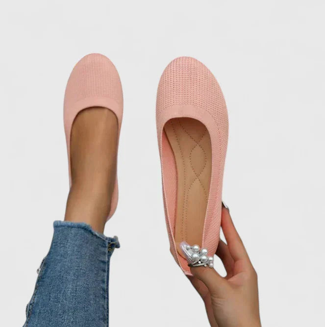 Zapatos Planos con Punta Redonda y Diseño Slip-On para Mujer | Ideal para el Día a Día