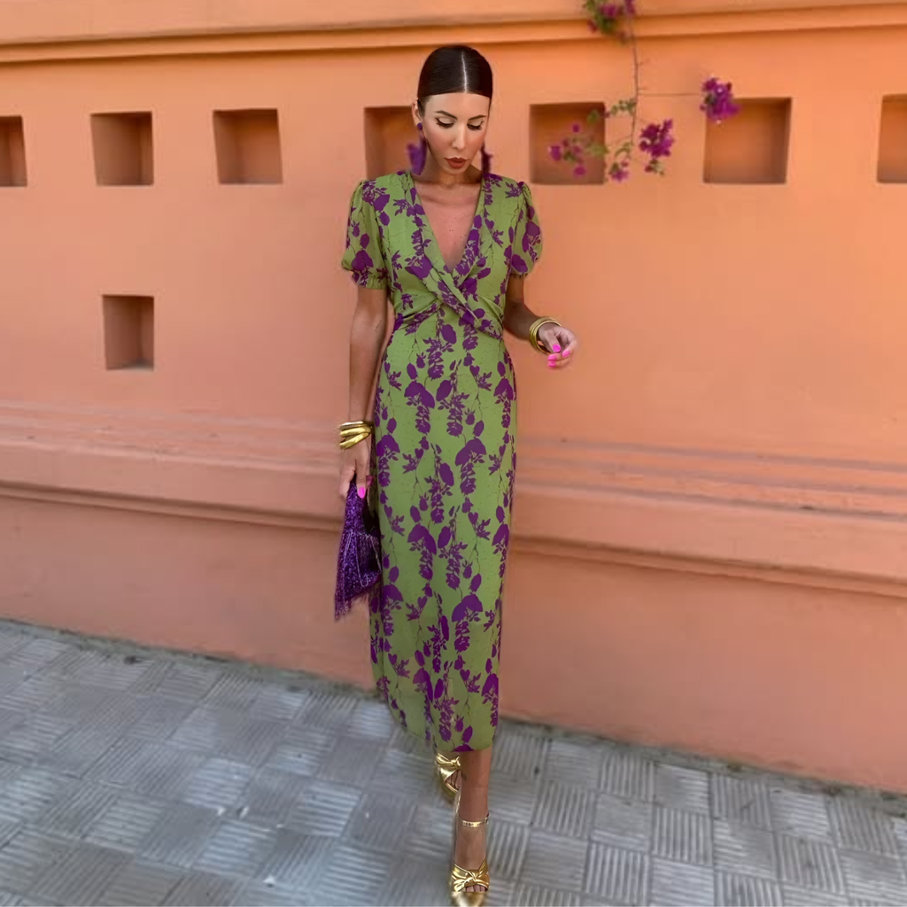 Vestido Largo Estampado Elegante para Mujer