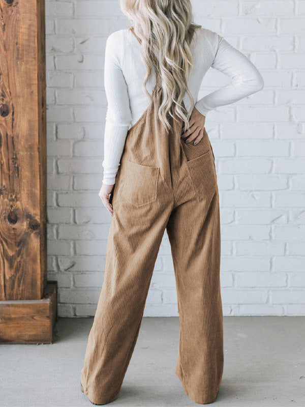 Mono de Pana con Tirantes Ajustables para Mujer