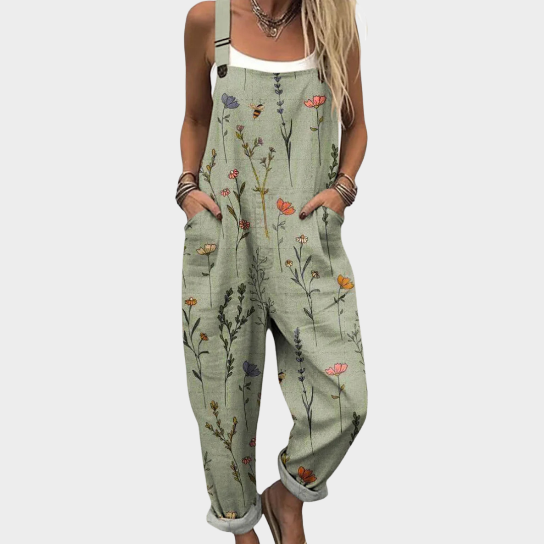 Mono Estampado con Tirantes Ajustables para Mujer