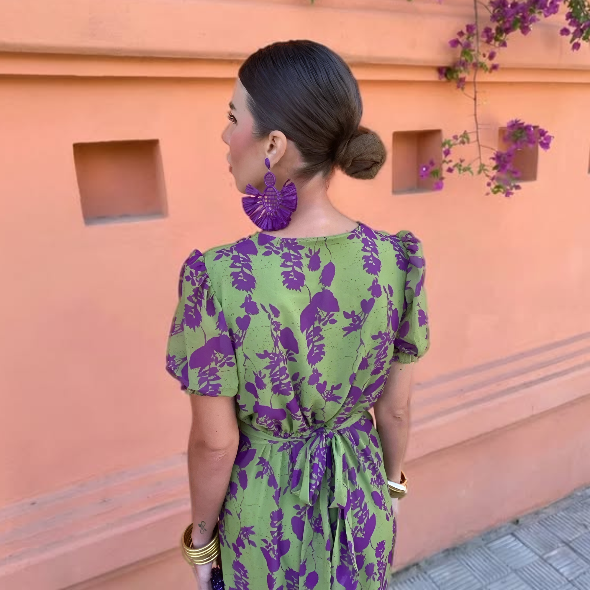 Vestido Largo Estampado Elegante para Mujer