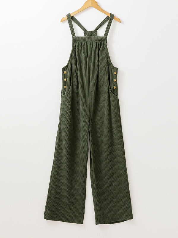 Mono de Pana con Tirantes Ajustables para Mujer