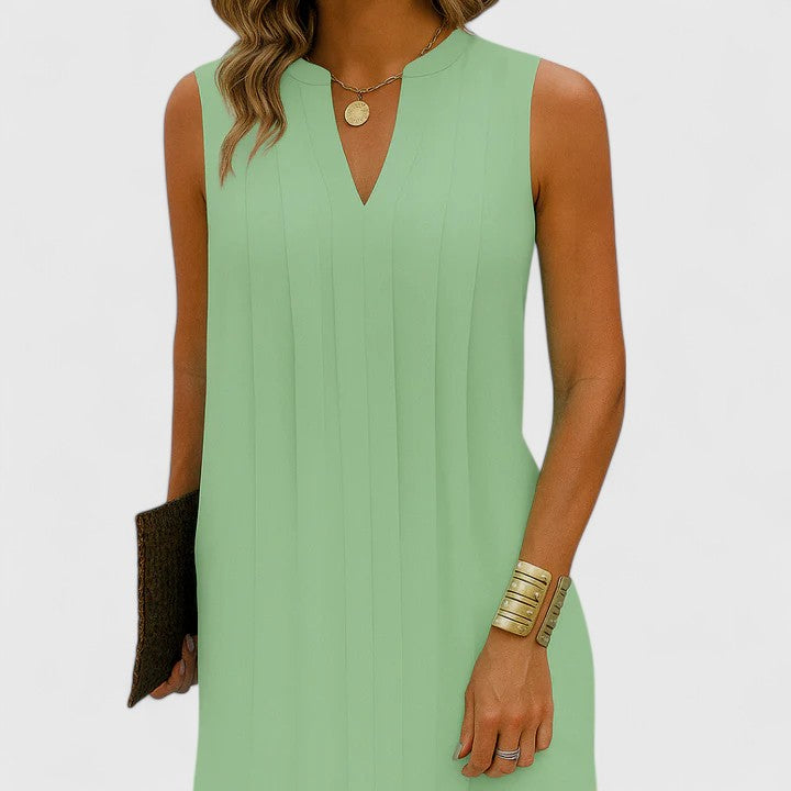 Vestido de verano sin mangas A-line para Mujer