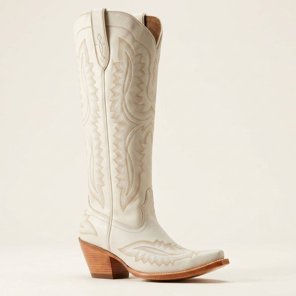 Botas Vaqueras Altas de Tacón Grueso para Mujer | Ideal para el Día a Día