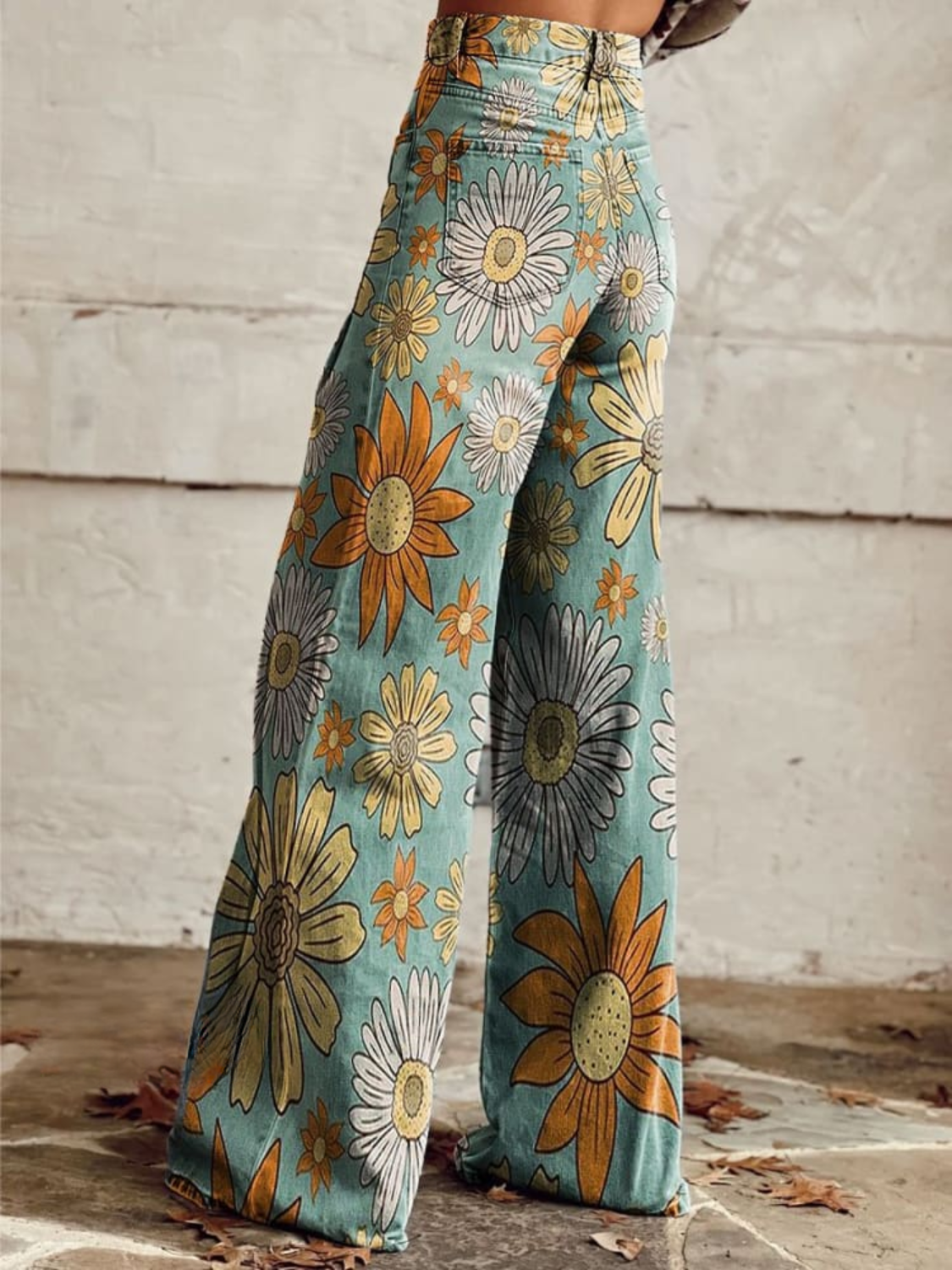 Pantalón Ancho de Pierna Amplia para Mujer