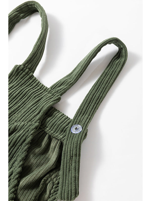 Mono de Pana con Tirantes Ajustables para Mujer