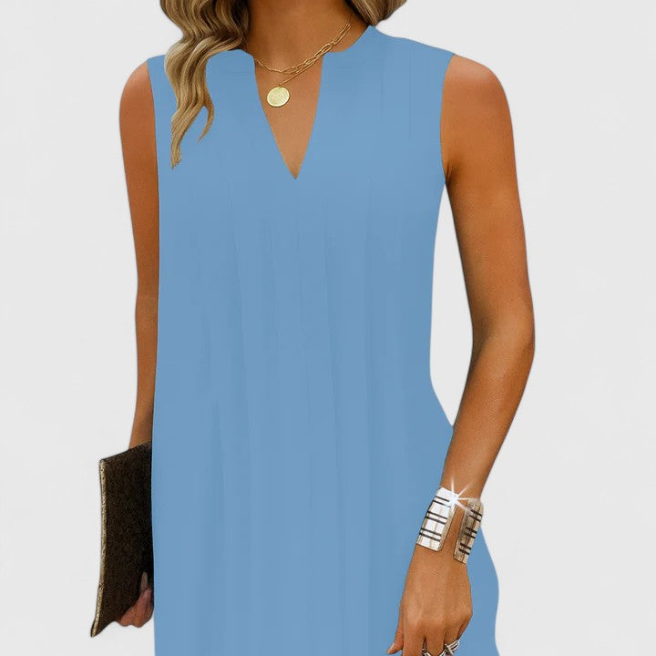 Vestido de verano sin mangas A-line para Mujer