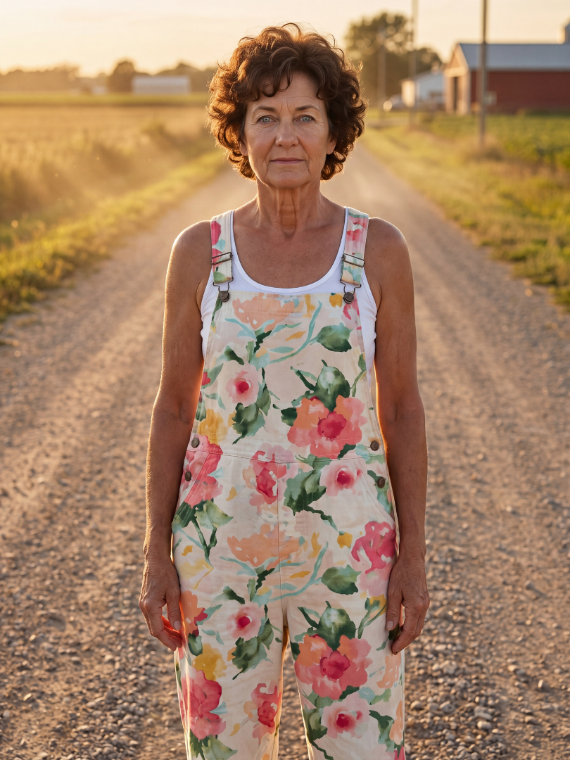 Floral Print Overalls for Women