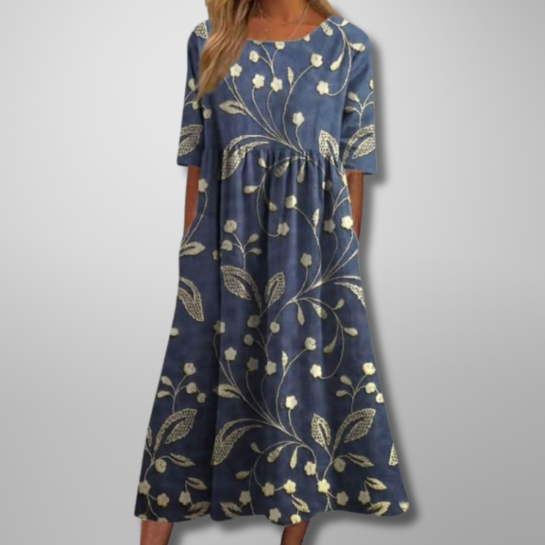 Vestido Midi Estampado para Mujer