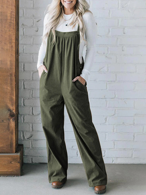 Mono de Pana con Tirantes Ajustables para Mujer