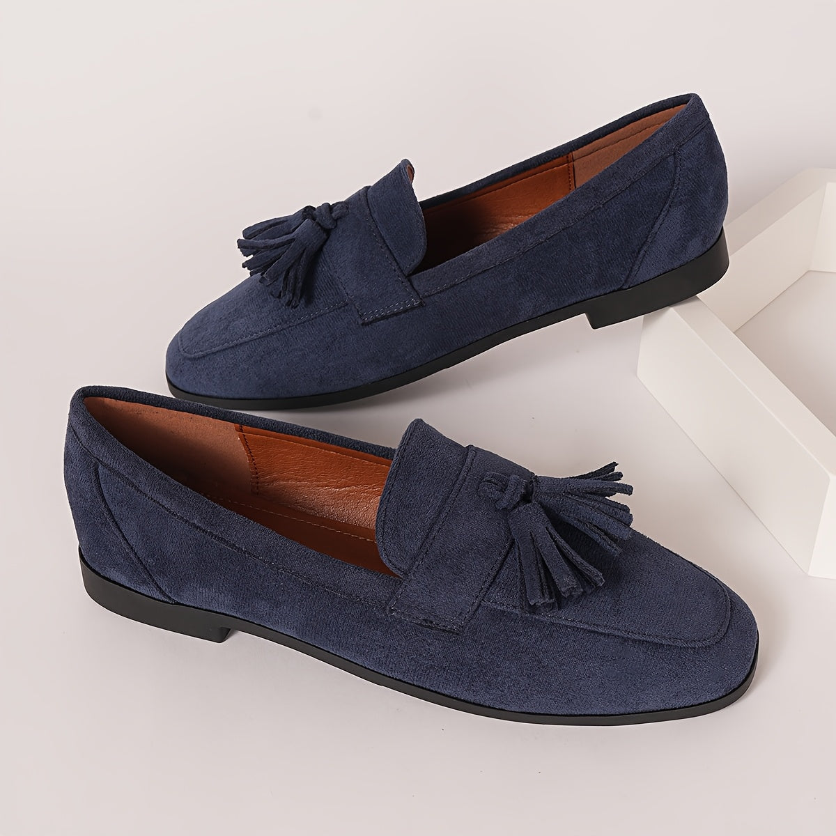 Mocasines de Suela Baja con Borlas para Mujer