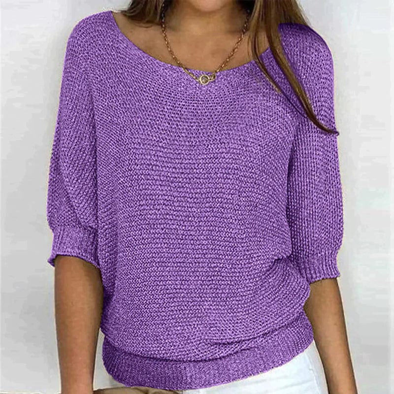 Sweater de Tres Cuartos de Manga para Mujer