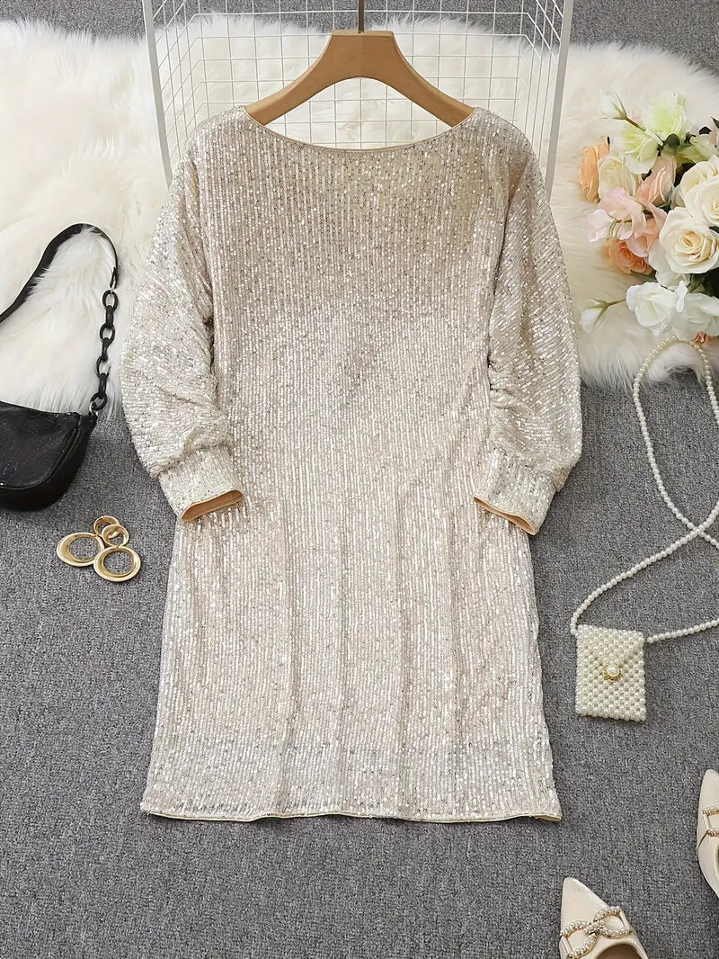 Vestido de Fiesta con Lentejuelas para Mujeres