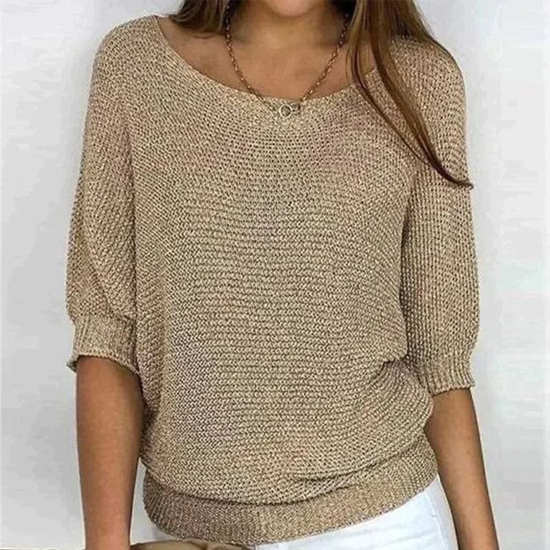 Sweater de Tres Cuartos de Manga para Mujer