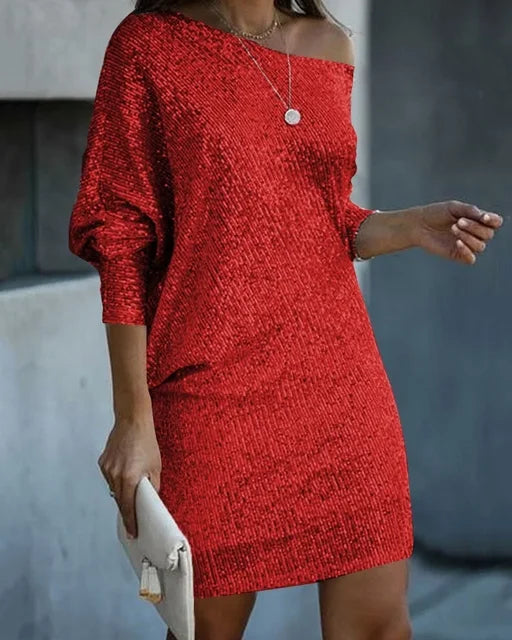 Vestido de Fiesta con Lentejuelas para Mujeres