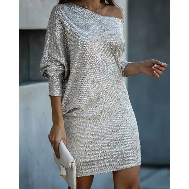 Vestido de Fiesta con Lentejuelas para Mujeres