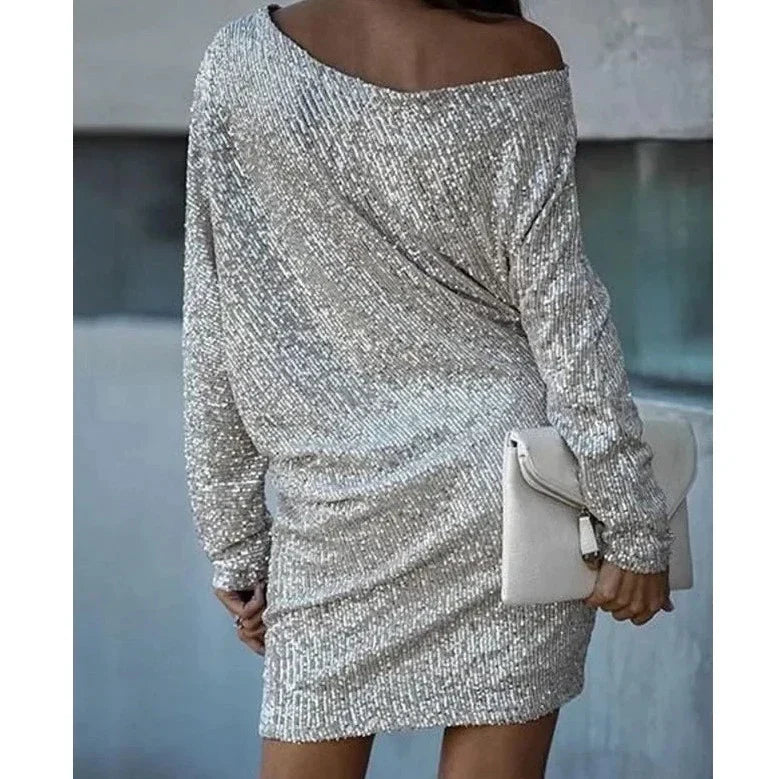 Vestido de Fiesta con Lentejuelas para Mujeres