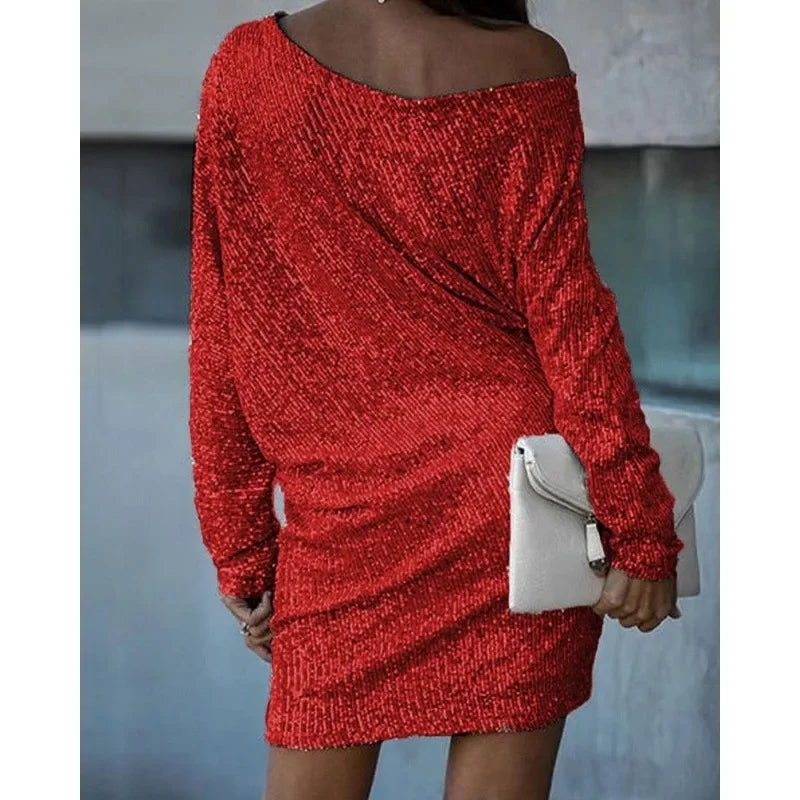 Vestido de Fiesta con Lentejuelas para Mujeres
