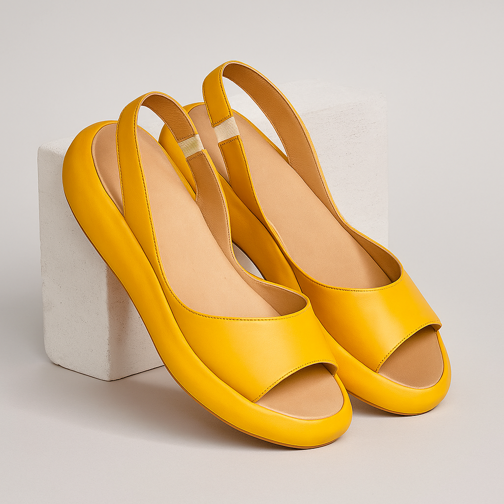 Sandalias planas de microfibra para mujer
