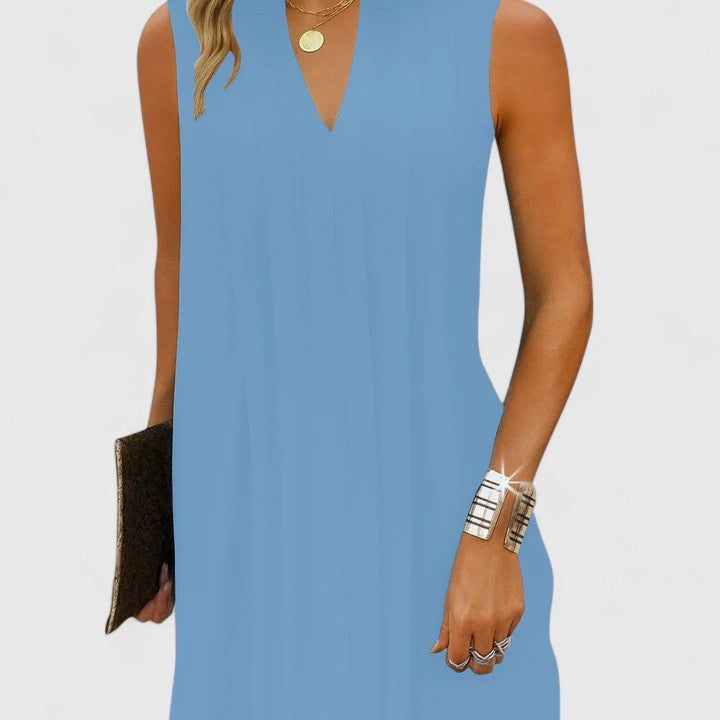 Vestido de verano sin mangas A-line para Mujer