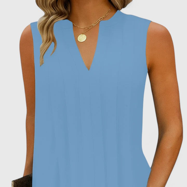 Vestido de verano sin mangas A-line para Mujer