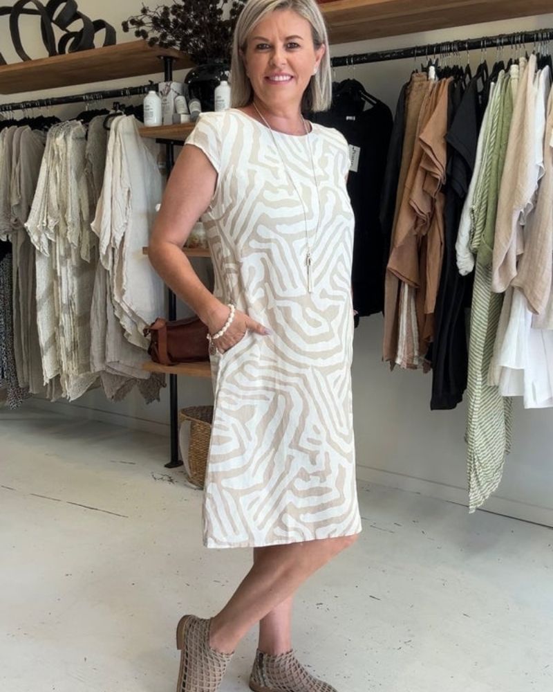 Vestido de verano de cuello redondo para Mujeres