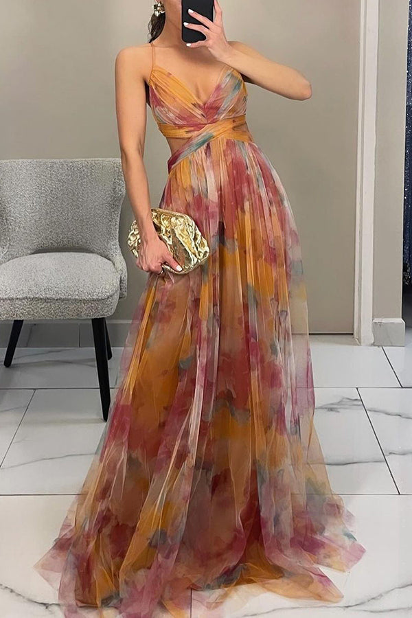 Vestido Largo Estampado para Mujer
