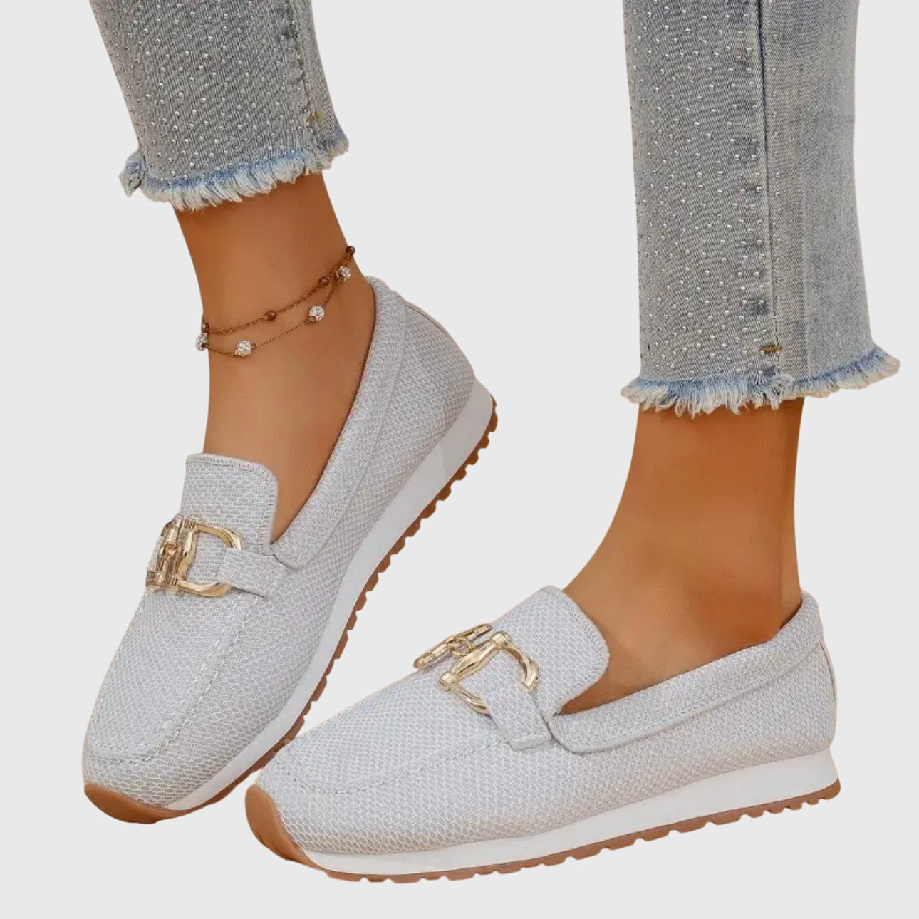 Mocasines ortopédicos de lona para Mujer