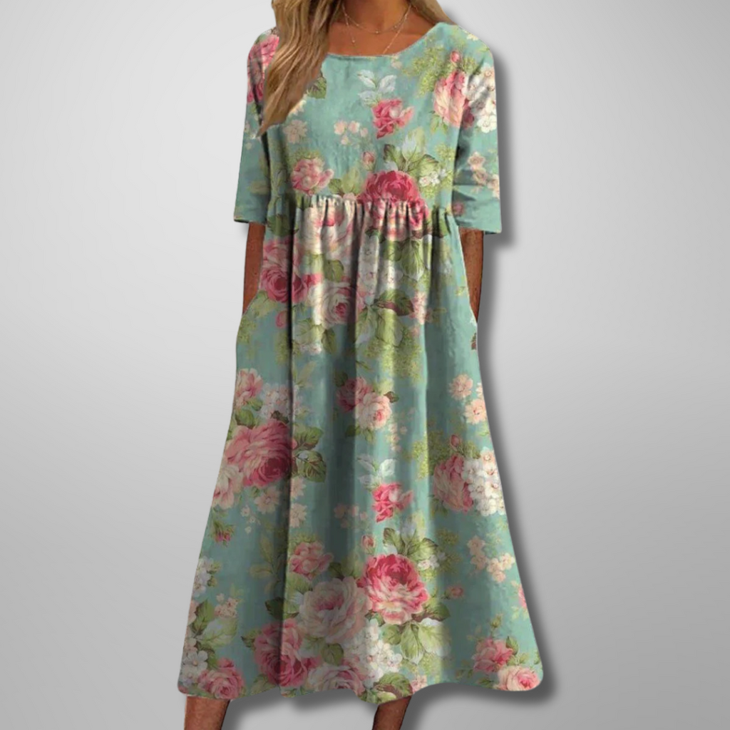 Vestido Midi Estampado para Mujer
