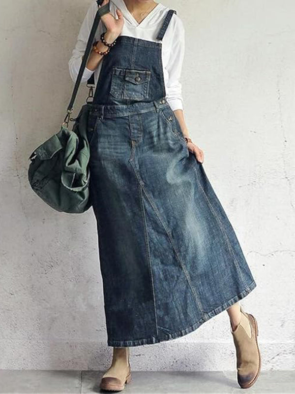Mono Denim con Tirantes Ajustables para Mujer
