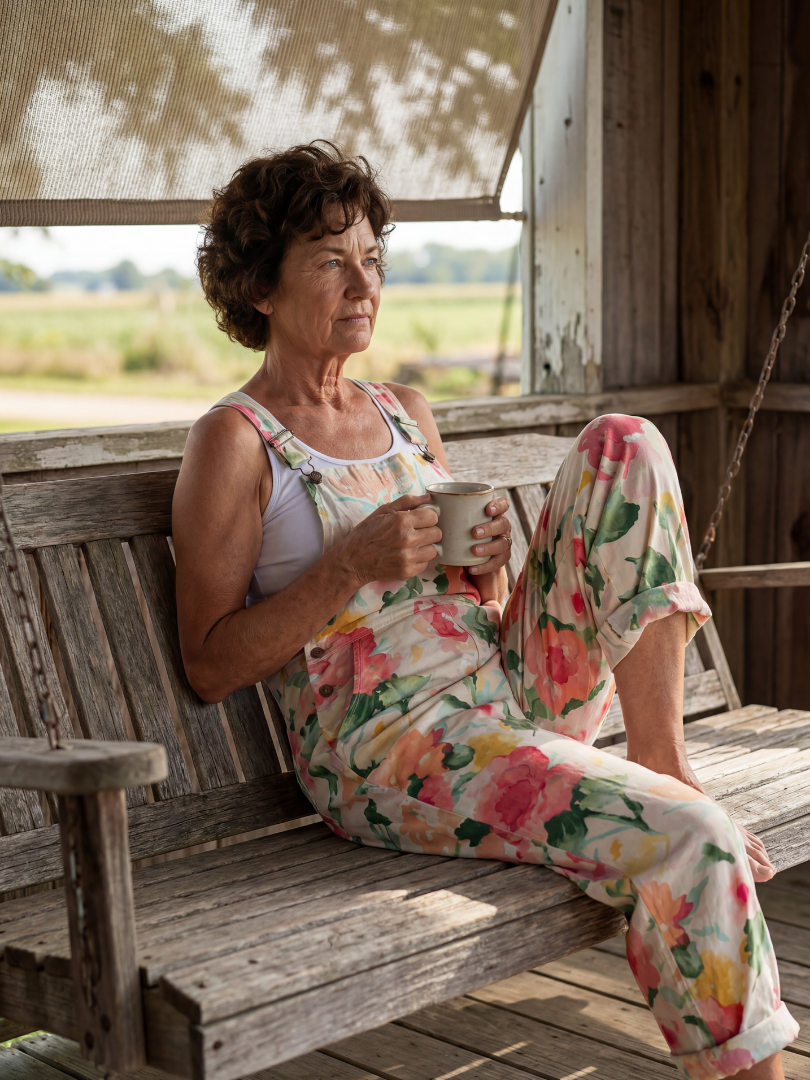 Floral Print Overalls for Women