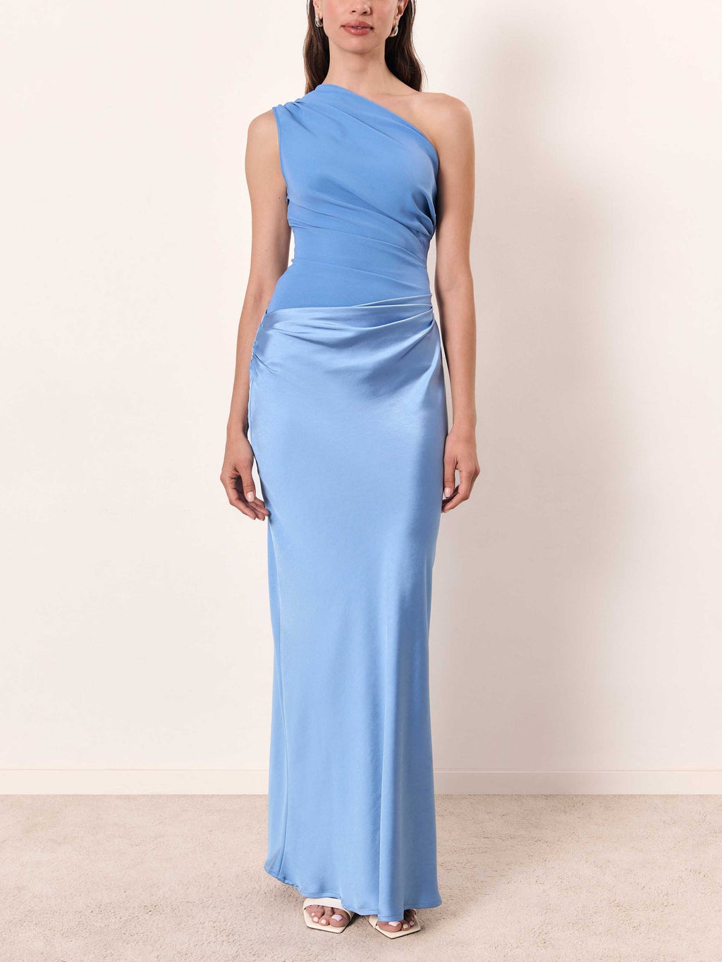 Vestido Maxi de Fiesta con Escote Asimétrico para Mujer