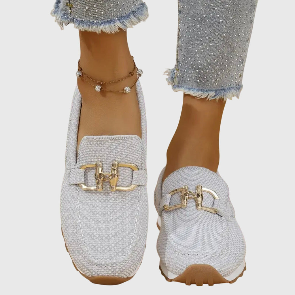 Mocasines Deportivos con Detalle Metálico para Mujer
