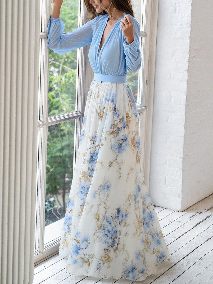 Vestido Maxi para Mujer con Estampado Floral