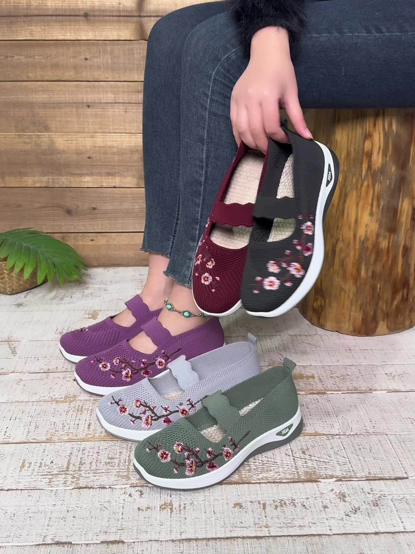 Zapatos cómodos de malla para mujer