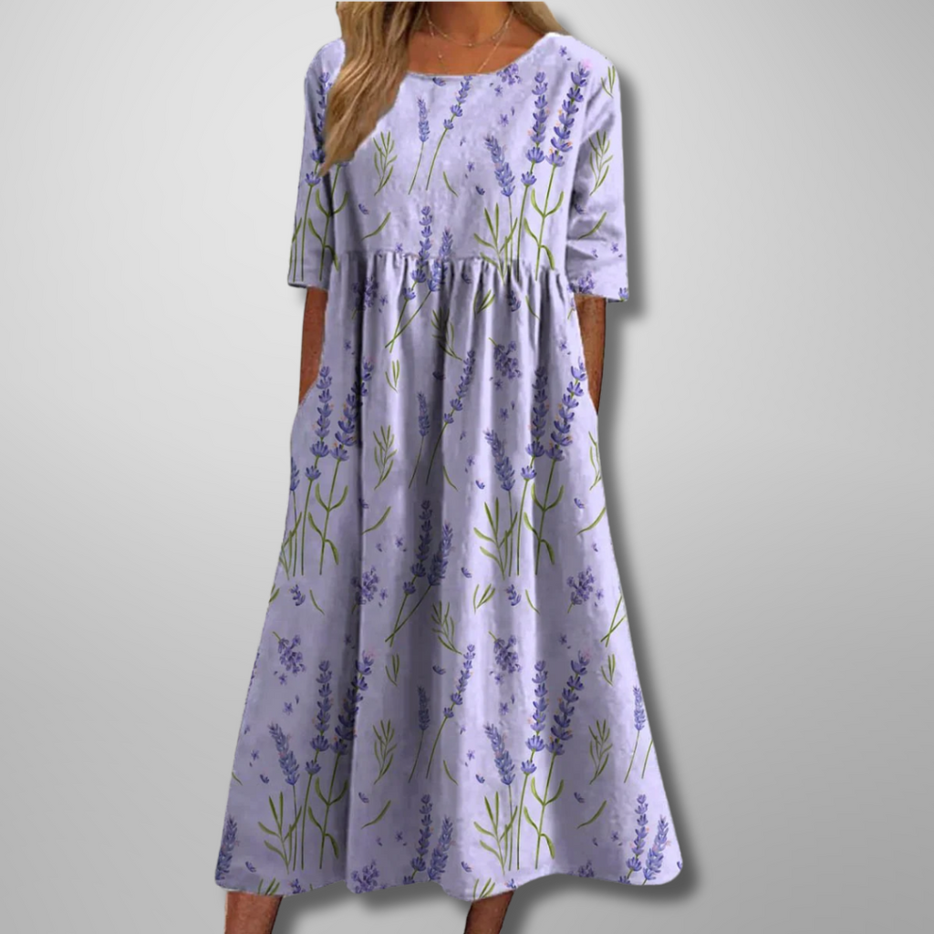 Vestido Midi Estampado para Mujer