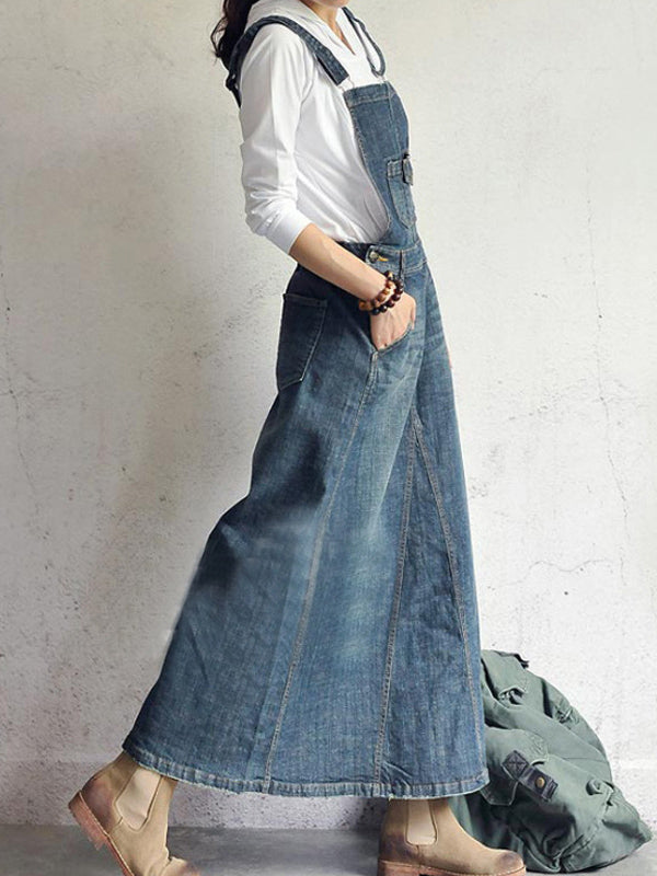 Mono Denim con Tirantes Ajustables para Mujer