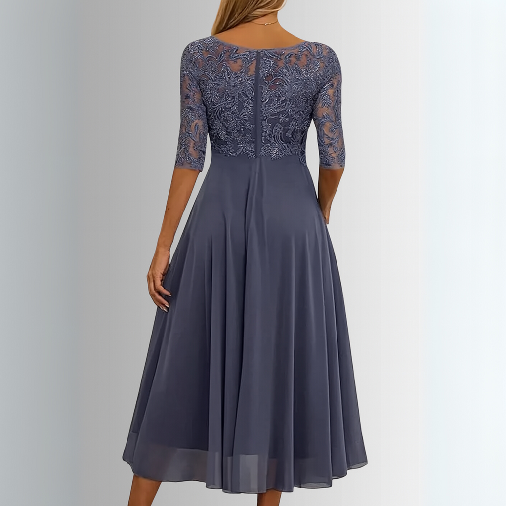 Vestido Largo de Encaje para Mujer