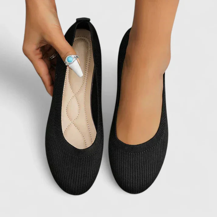 Zapatos Planos con Punta Redonda y Diseño Slip-On para Mujer | Ideal para el Día a Día