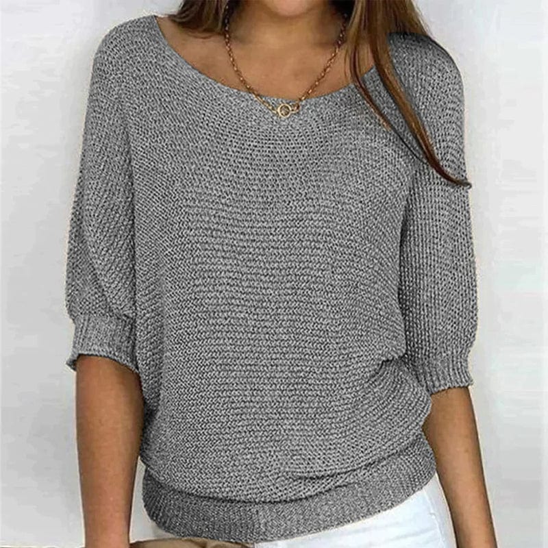Sweater de Tres Cuartos de Manga para Mujer