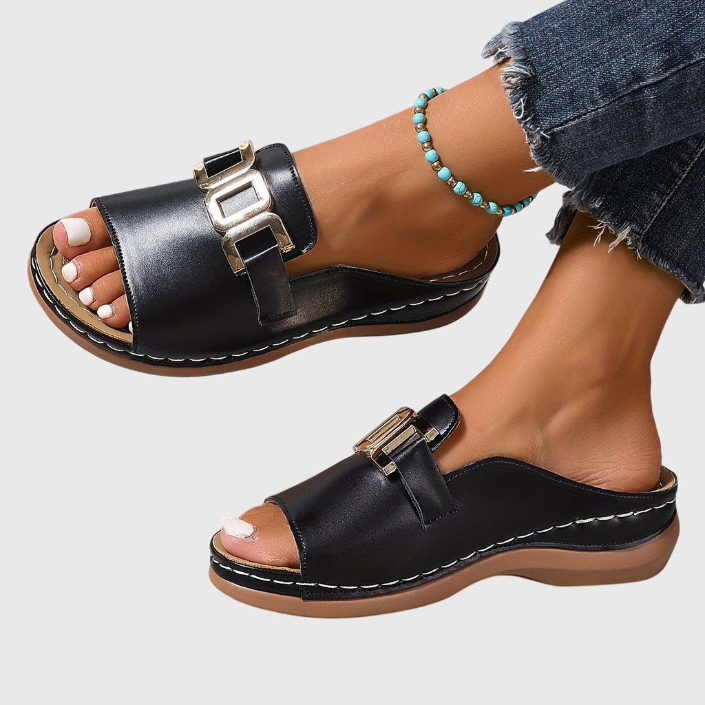 Sandalias Romanas con Hebilla para Mujer