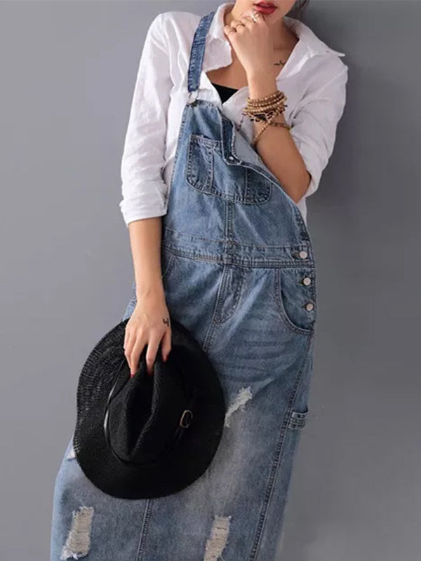 Pichi Vaquero con Tirantes Ajustables para Mujer