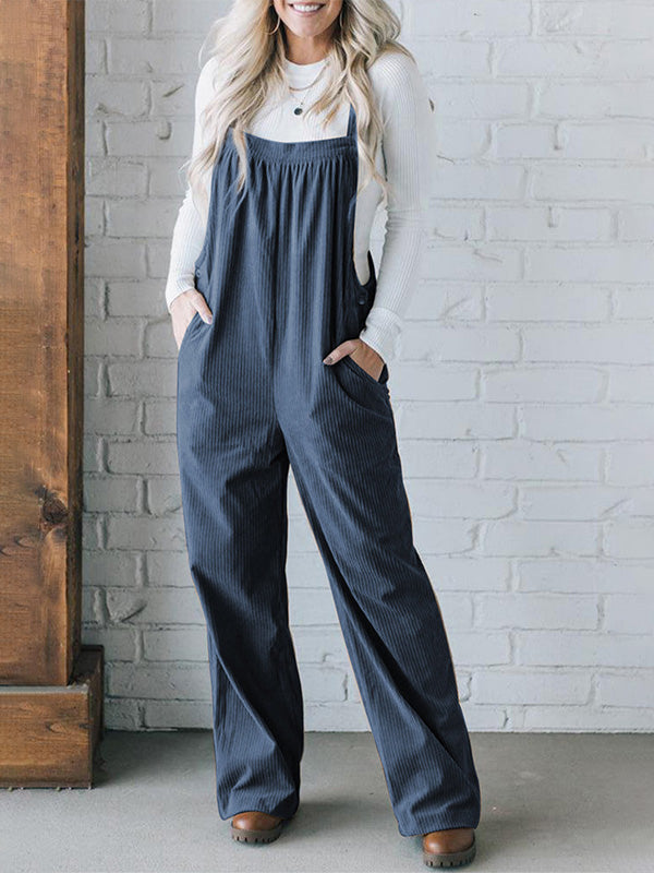 Mono de Pana con Tirantes Ajustables para Mujer