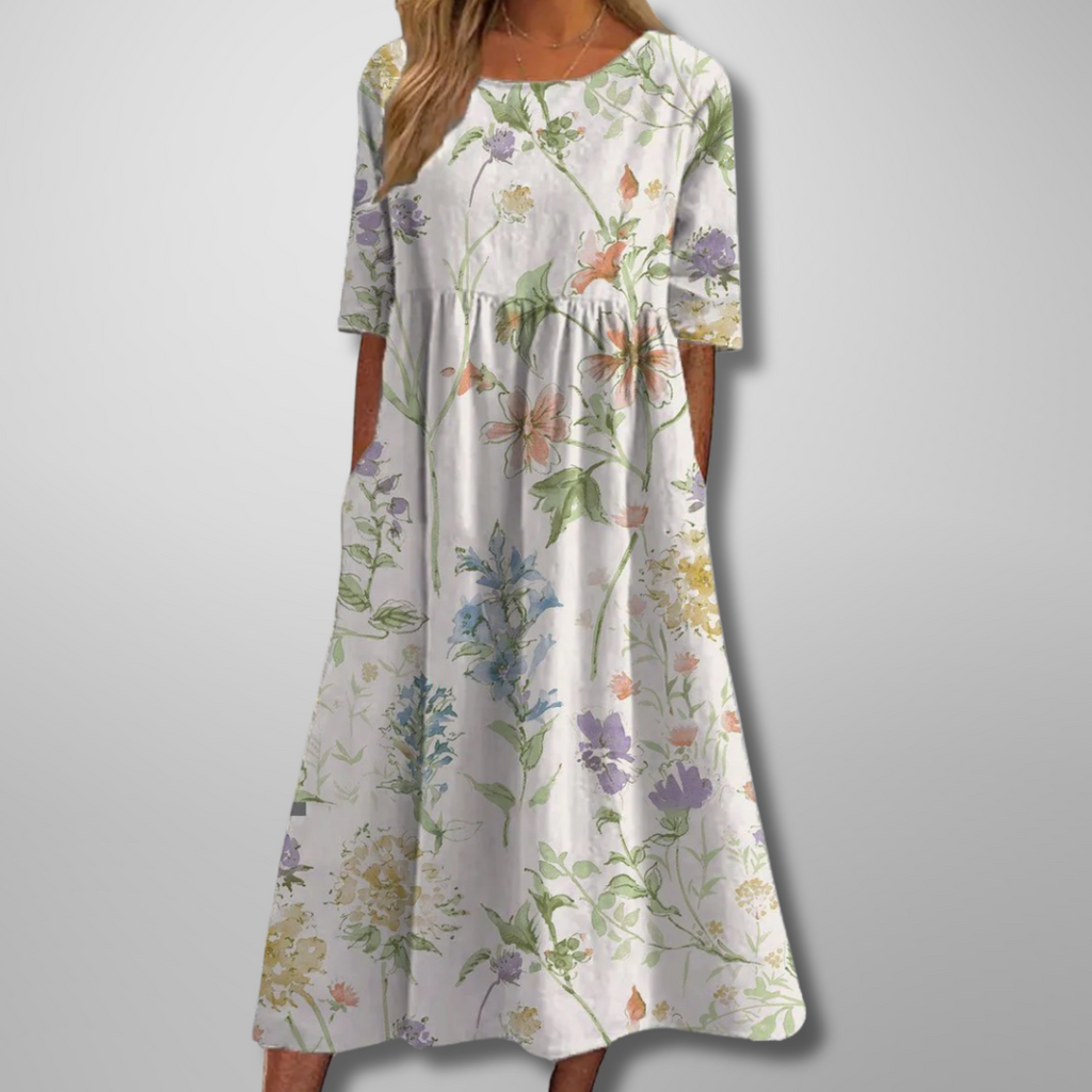 Vestido Midi Estampado para Mujer
