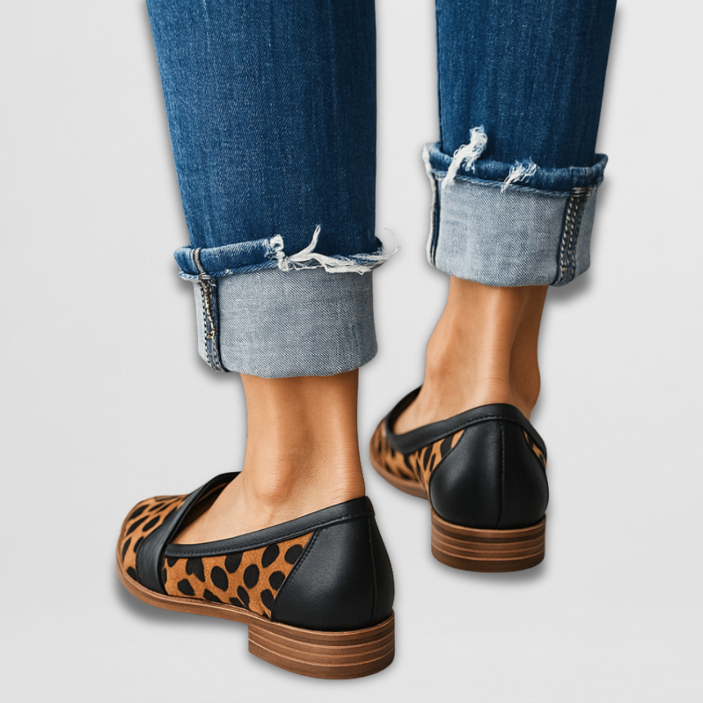 Mocasines con Punta de Ante para Mujer