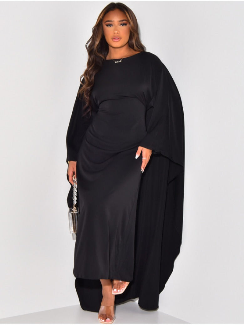 Vestido Largo con Mangas Amplias para Mujer