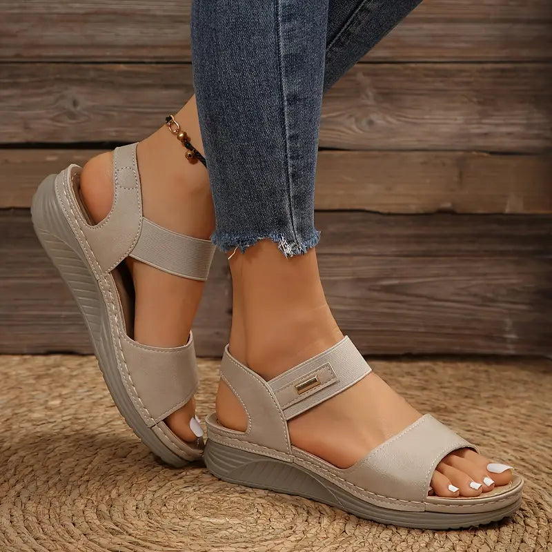 Sandalias Casual con Tacón de Cuña para Mujer